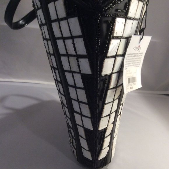 Boutique Sea Cove Mother of Pearl Caviar Shell Tote Bag Purse Beach Handbag-NWT - Picture 5 of 13